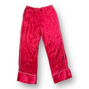 Victoria Secret Red Satin polkadot Pajama Pants XS